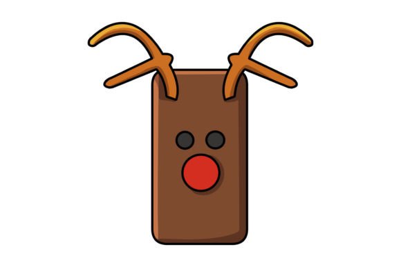 Christmas Deer Head Vector: Premium Illustrations