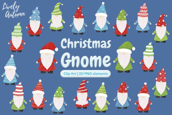 Christmas Gnome Clip Art: Festive Illustrations