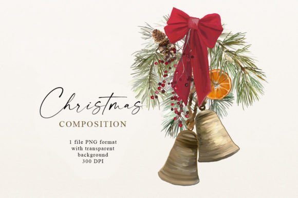Christmas Holiday Decoration PNG: Festive Illustrations