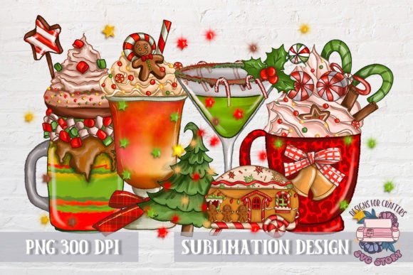 Christmas Latte Sublimation PNG: A Seller's Review of Illustrations