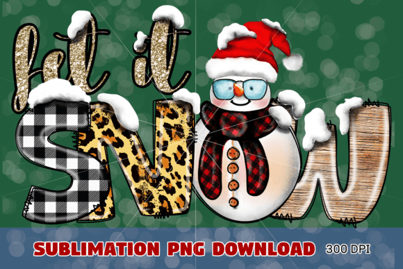 Christmas Let It Snow Png: Festive Illustrations