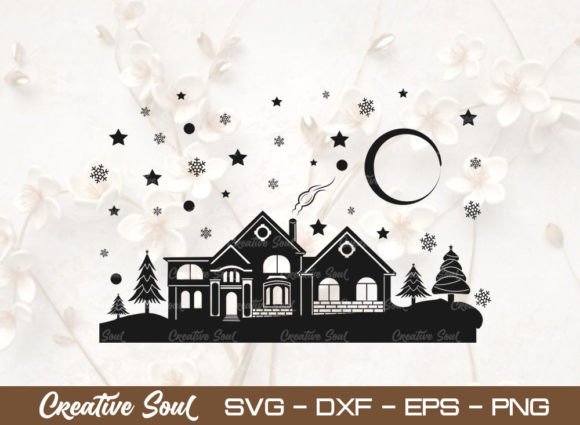 Christmas Scene SVG Cut File: Illustrations Review