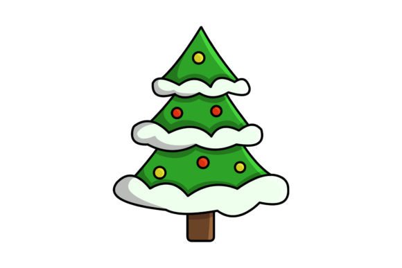 Christmas Tree Decor Vector Illustrations for Blogs