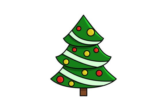 Christmas Tree Icon Vector Illustrations for Blogs