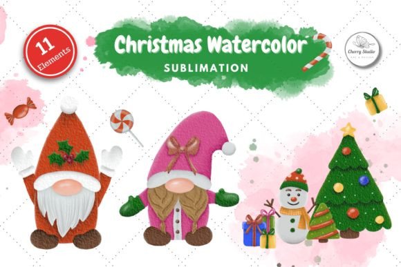Christmas Watercolor: Fresh Illustrations for Blogs