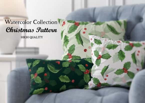 Christmas Watercolor Pattern: Premium Illustrations for Blogs