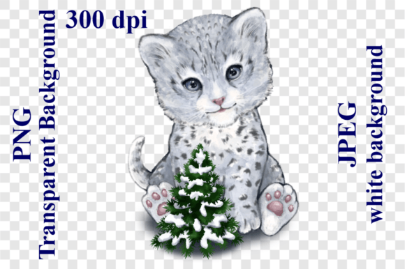 Cute Snow Leopard Christmas Tree Illustrations Review