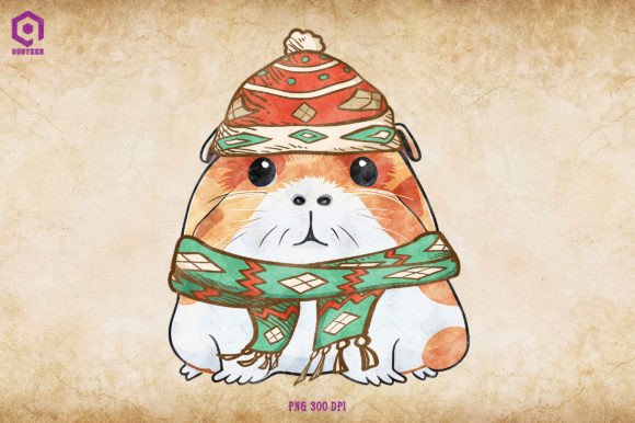 Guinea Pig Cozy Christmas Illustrations Review