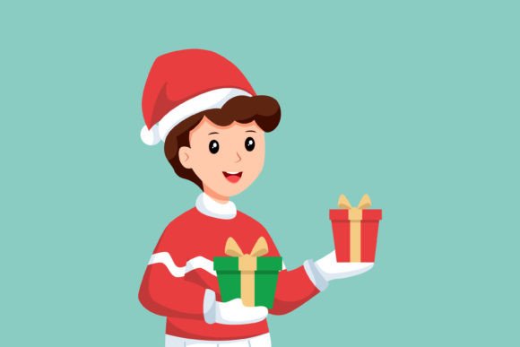 Review: Boy with Christmas Gift for Holiday Embroidery