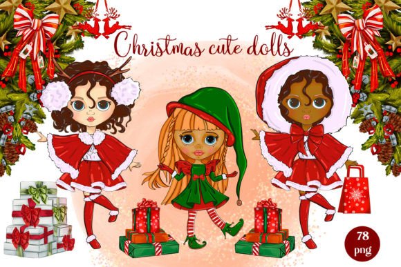 Review: Christmas Cute Dolls Holiday Clothes Png for Embroidery