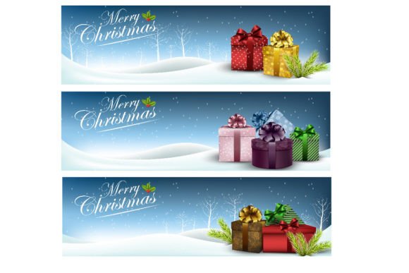 Reviewing 4 Horizontal Christmas Banners Vol.1 Illustrations