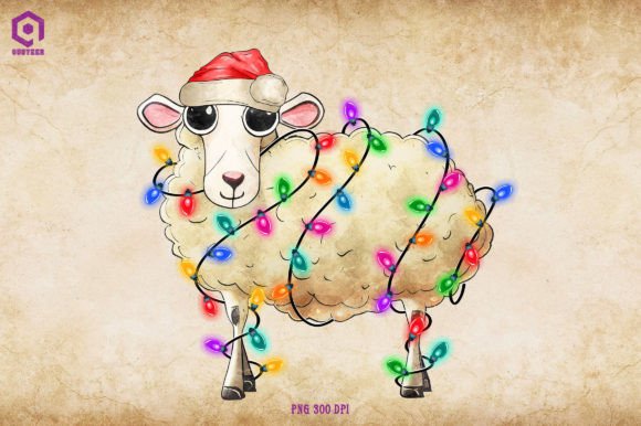 Sheep Christmas Tree Lights: Festive Illustrations Review